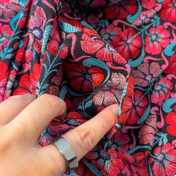 Closet London Floral Embroidered Mini Dress Size 4 - Picture 8 of 10